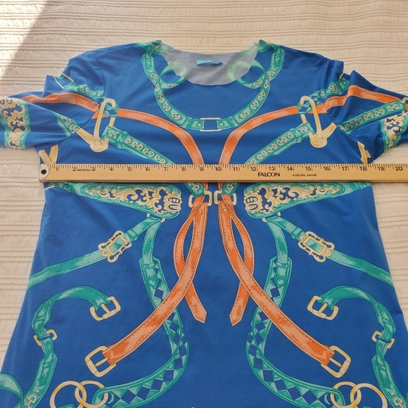 J. McLaughlin Women's Riley Equestrian Raw Edge 3/4 Sleeve Top In Size M - Picture 4 of 9